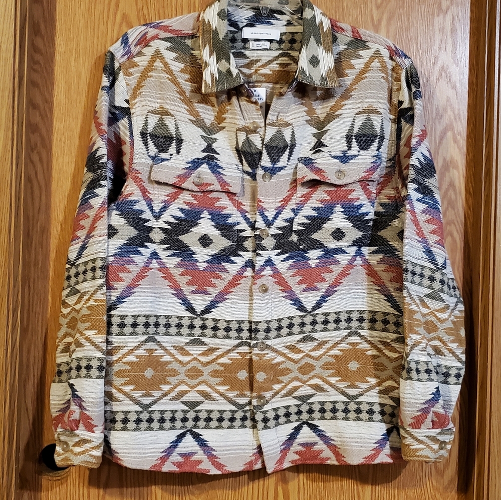 COPY - Urban Outfitters native print buttoned shirt jacket